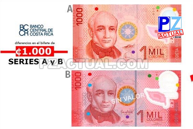 BCCR, billetes de mil, www.pzactual.com