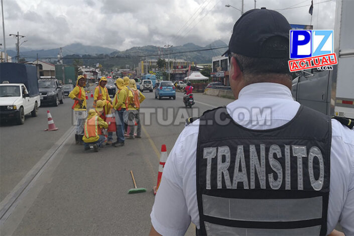 Demarcación de ruta 2 en San Isidro de El General