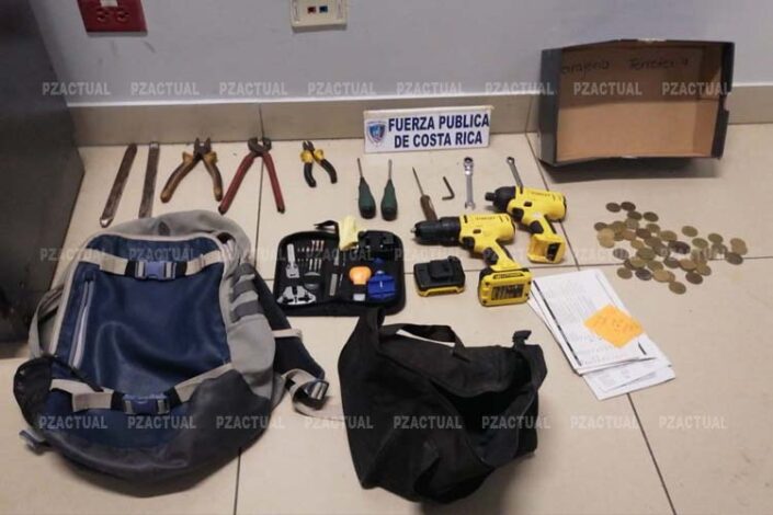 Objetos recuperados San Isidro de El General PZ Actual
