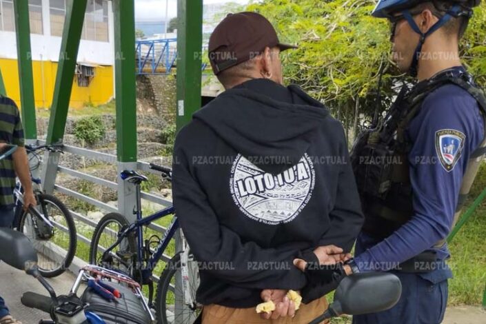 Detenido con motocicleta robada PZ Actual