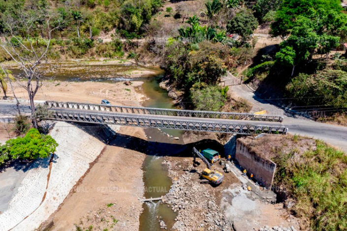 Imagen muestra puente antiguo en La Palma