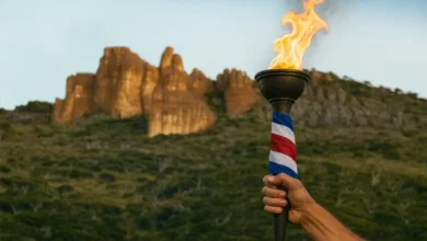 Antorcha en el Cerro Chirripó