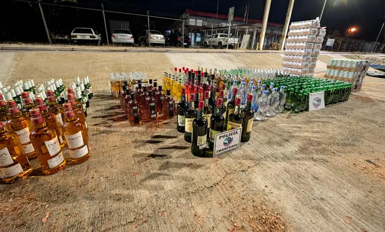 Cae cargamento de licores escondido al estilo narco en Golfito