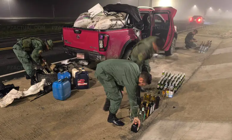 Cae cargamento de licores escondido al estilo narco en Golfito