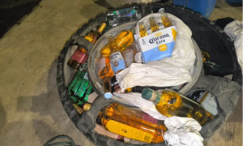 Cae cargamento de licores escondido al estilo narco en Golfito