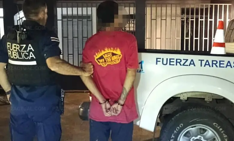 Imagen muestra hombre detenido