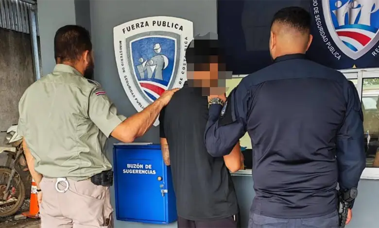 Sujeto detenido en Puerto Jiménez