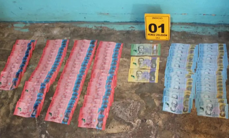 Imagen muestra evidencia decomisada