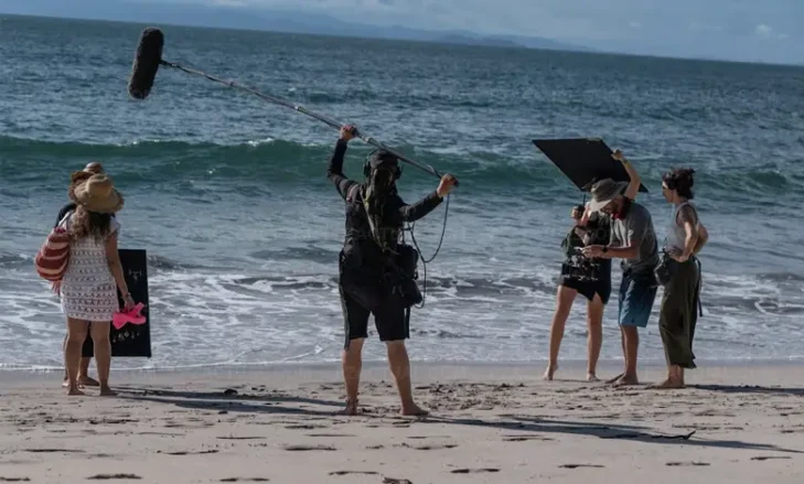 Imagen muestra rodaje de película