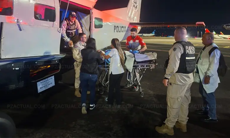 vuelo ambulancia salva a joven de la Zona Sur